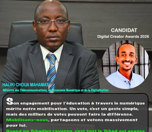 Digital Creator Awards 2026 : soutien à Mahamat Alhabib Idriss