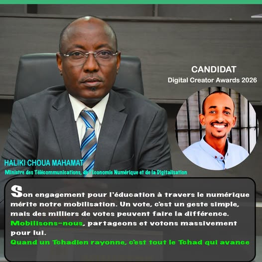 Digital Creator Awards 2026 : soutien à Mahamat Alhabib Idriss